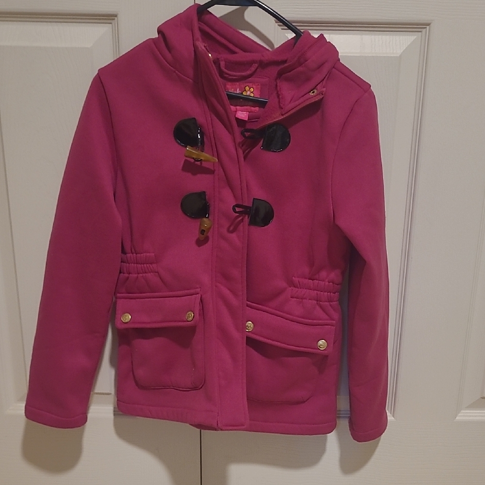 Pink Platinum Pink Jacket with Hood, SIZE 10/12
